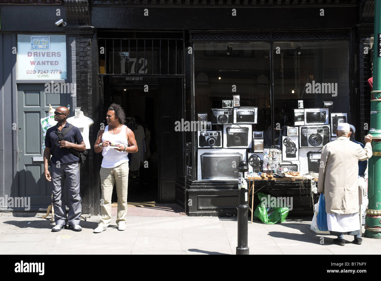 Multi-razziale la Gran Bretagna, Brick Lane, Londra, E1 Foto Stock