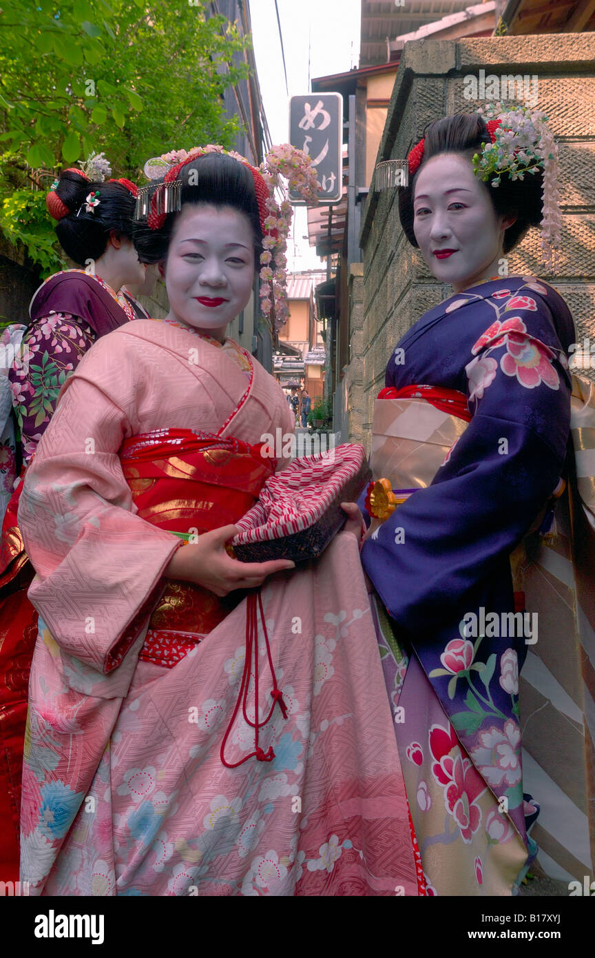 Maiko si apprendista geishe Kyoto in Giappone Foto Stock