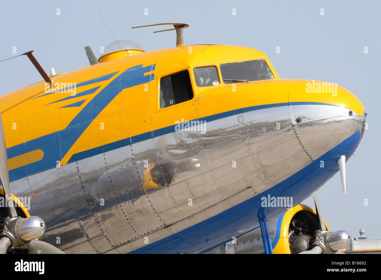 Douglas DC-3 C-47 Dakota classic vintage vecchi aeromobili Foto Stock