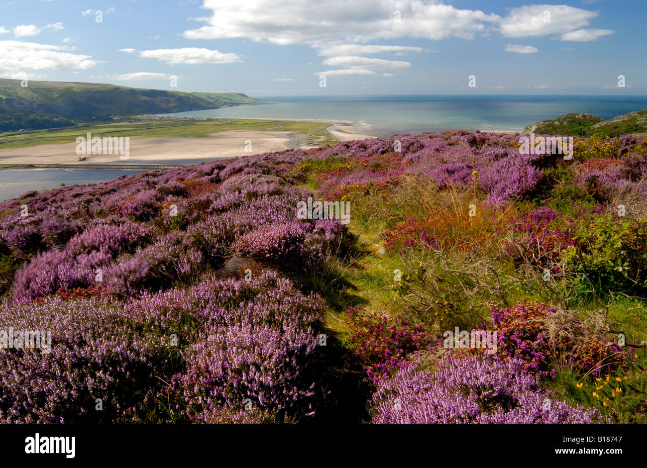 Mawddach Estuary Fairbourne Cardigan Bay Foto Stock