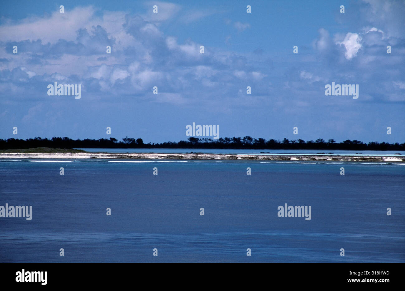 Gruppo remoto di atolli Cosmoledo nel gruppo Aldabra, Seychelles, Oceano Indiano Foto Stock