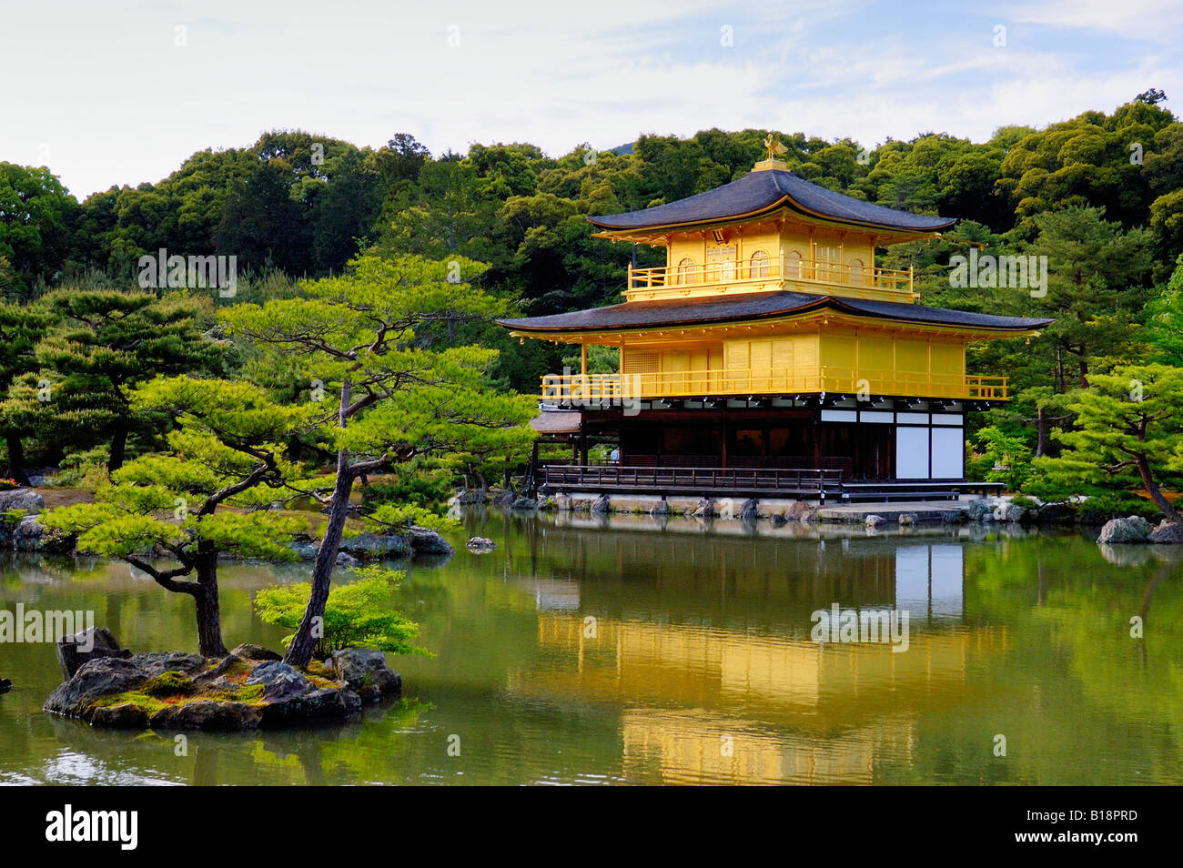 Kinkakuji padiglione dorato Kyoto in Giappone Foto Stock