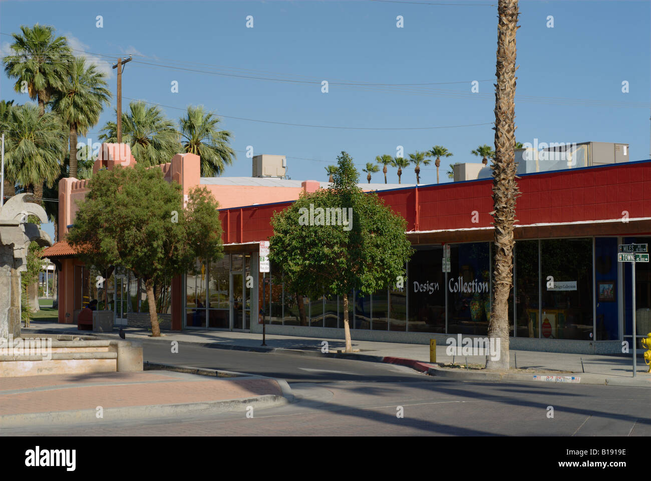 Downtown Indio, Coachella Valley - un centro per l'agricoltura, CALIFORNIA, STATI UNITI D'AMERICA Foto Stock