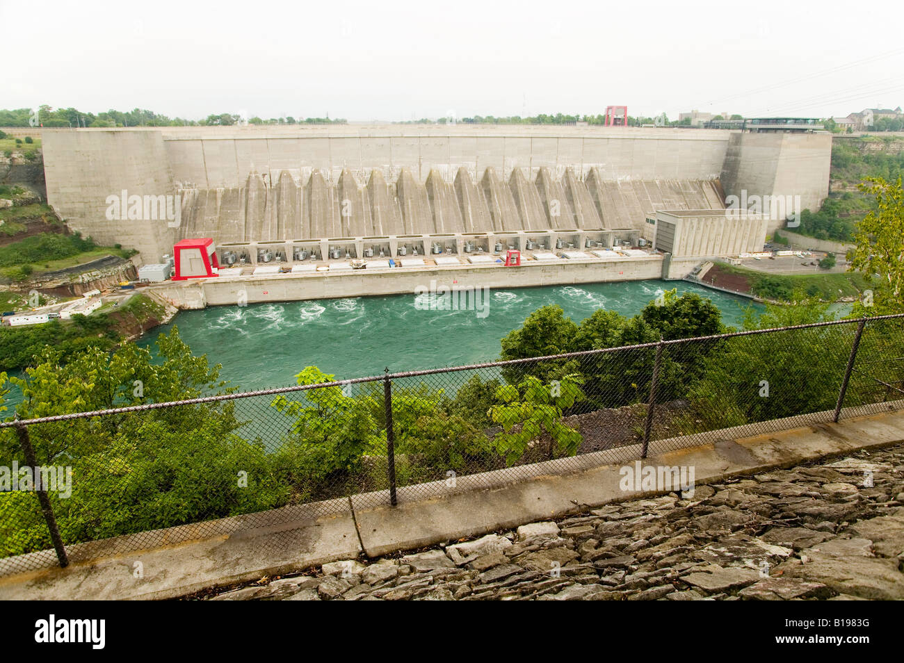 Centrale idroelettrica, Niagara Falls, Ontario, Canada Foto stock - Alamy