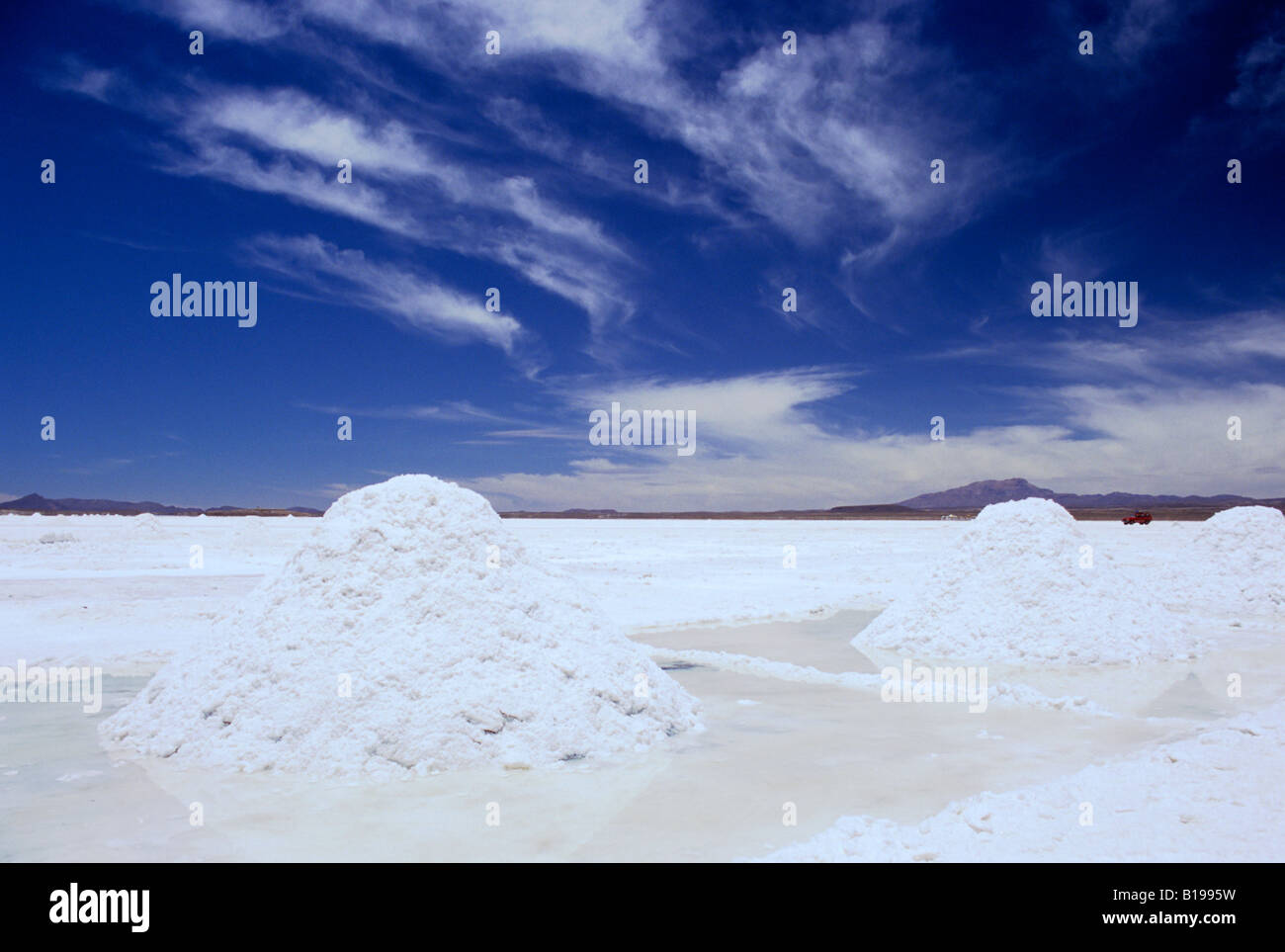 Le miniere di sale del Salar de Uyuni, Uyuni Bolivia. Foto Stock