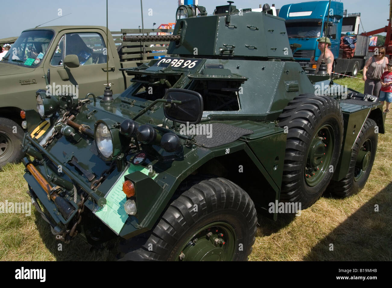 Alvis Amoured veicolo completo con Browning machine gun a Biggin Hill visualizza REGNO UNITO Foto Stock