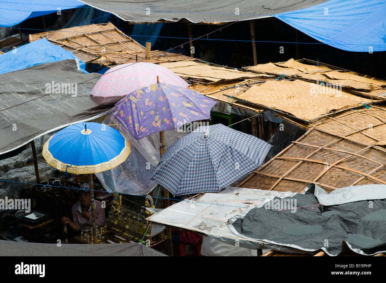 Indonesia Isola di Bali Ubud la città si trova tra risaie e ripidi burroni Foto Stock