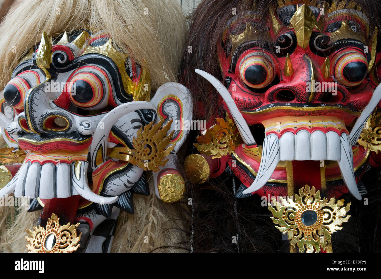 Indonesia Isola di Bali Ubud la città si trova tra risaie e ripidi burroni Foto Stock