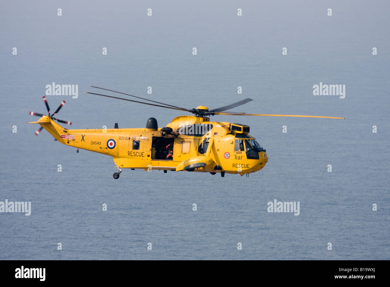 Un RAF Westland Sea King Salvataggio in elicottero Foto Stock