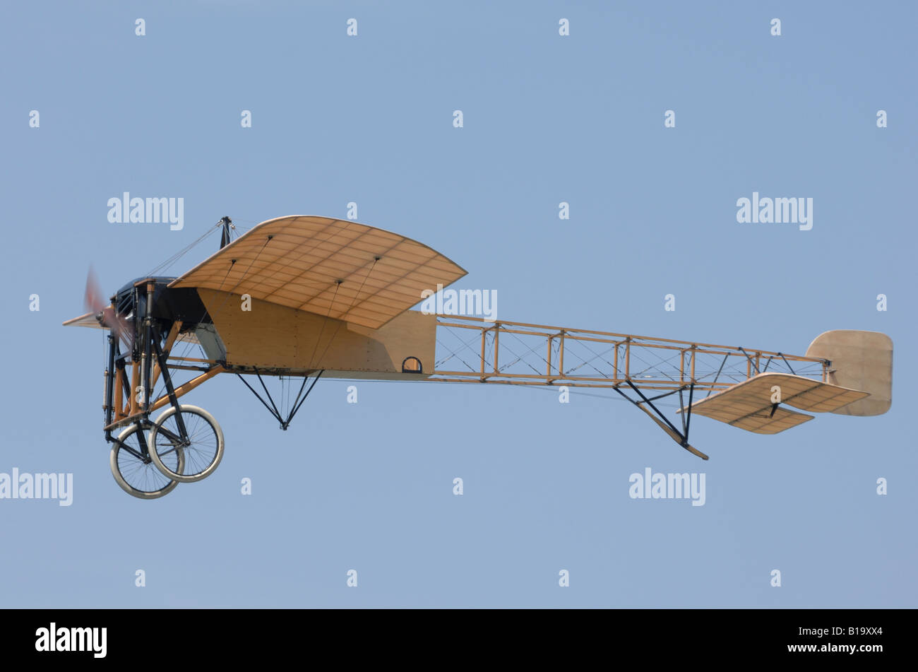 Un 1909 Bleriot XI aeromobile Foto Stock