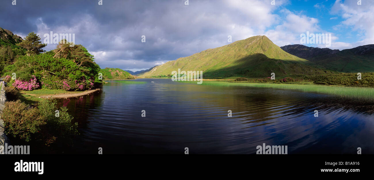 Kylemore Lough, nella contea di Galway, Irlanda Foto Stock