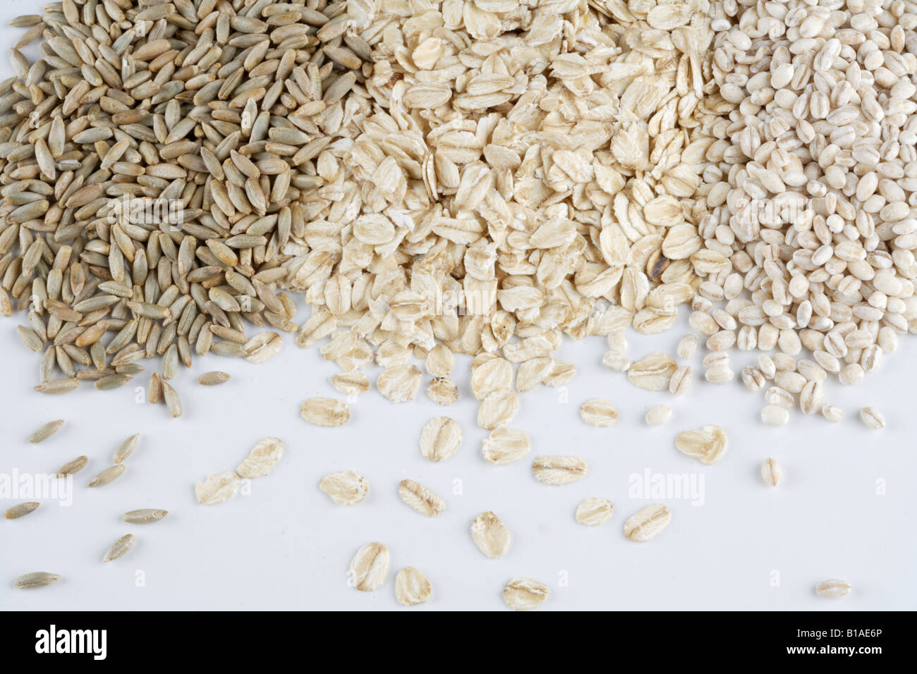 Segale, avena e orzo Foto stock - Alamy