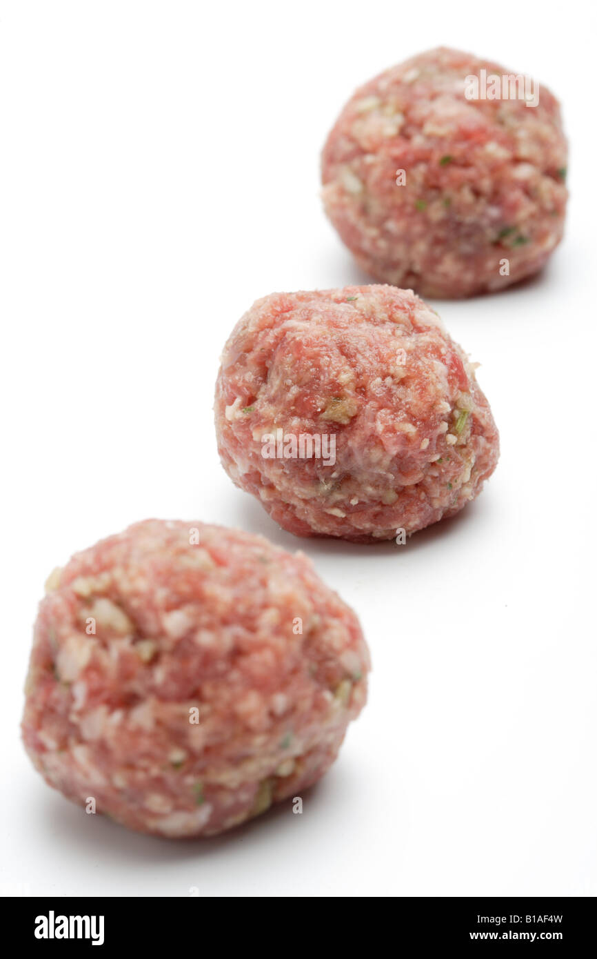 Polpette di carne di vitello (verticale) Foto Stock