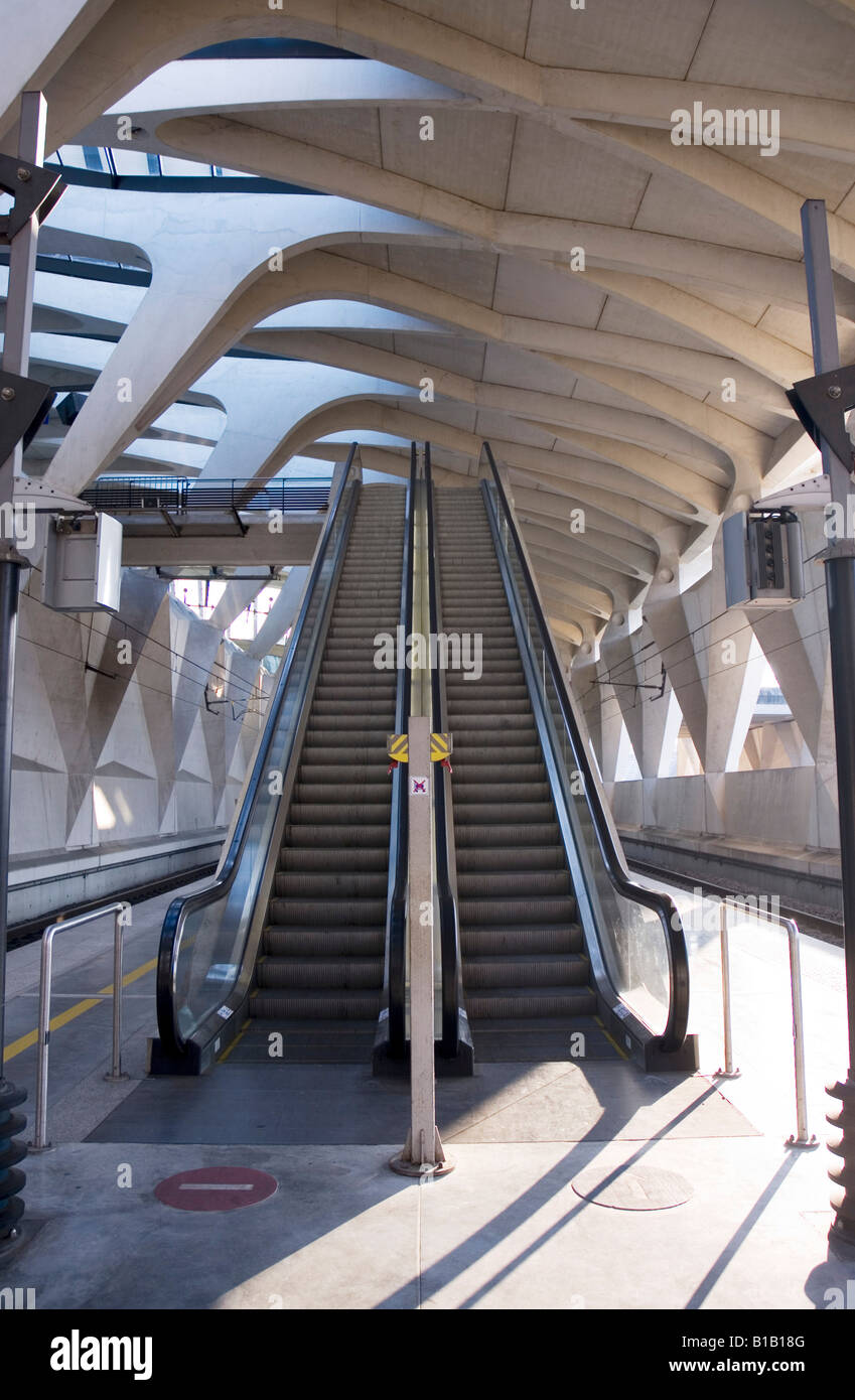 Francia, Lione Satolas stazione ferroviaria Foto Stock