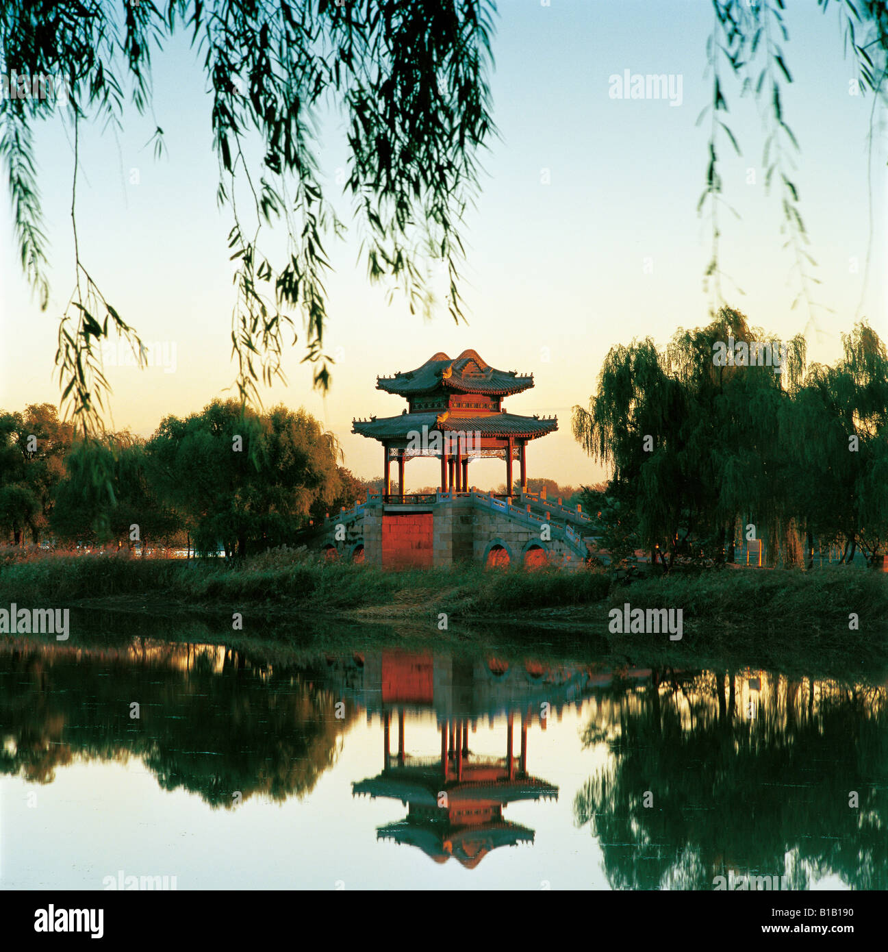 New Scenic 5 posti del palazzo d'estate,Beijing, Cina Foto Stock