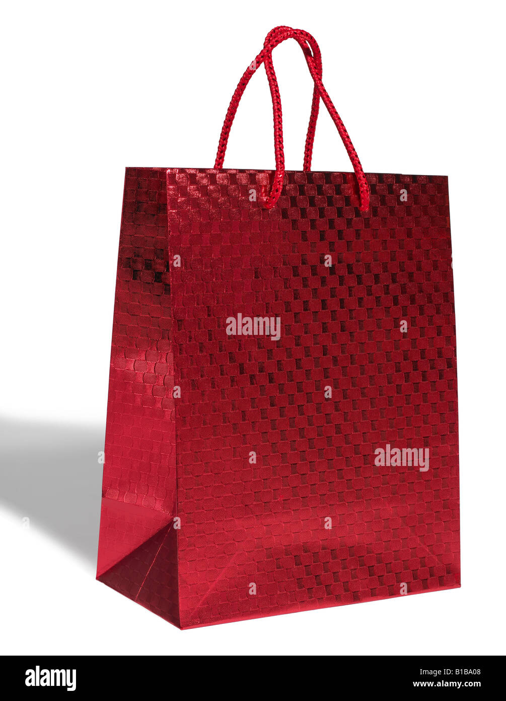 Red shopping bag Foto Stock