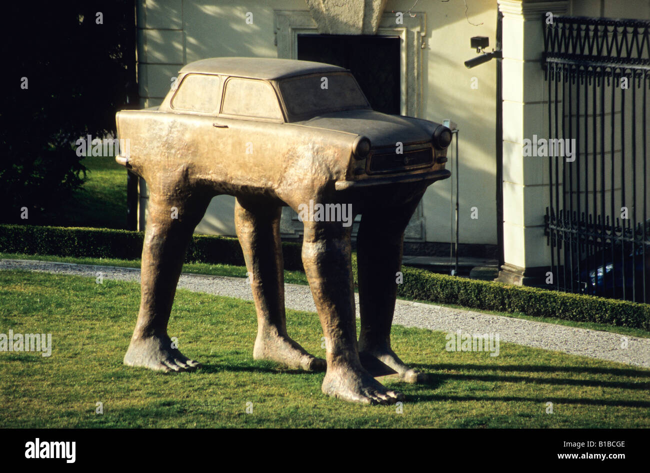 Quo Vadis statua, Praga, Repubblica Ceca Foto Stock