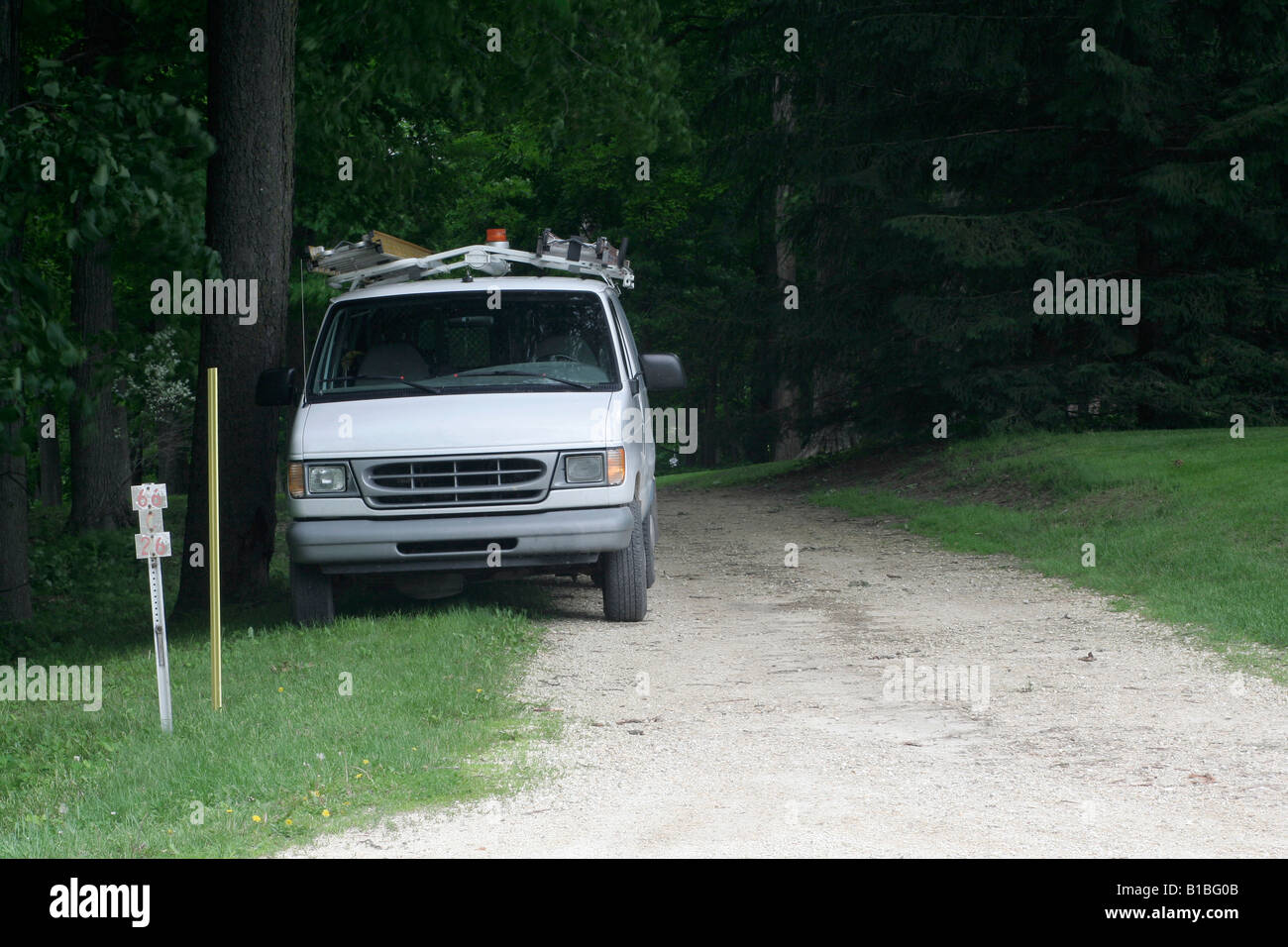Van tradesmans Foto Stock