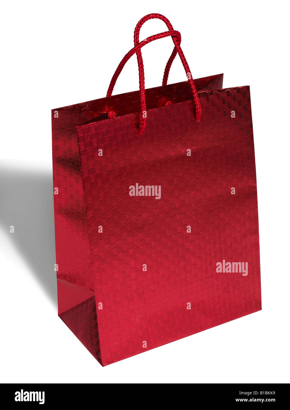 Red shopping bag Foto Stock