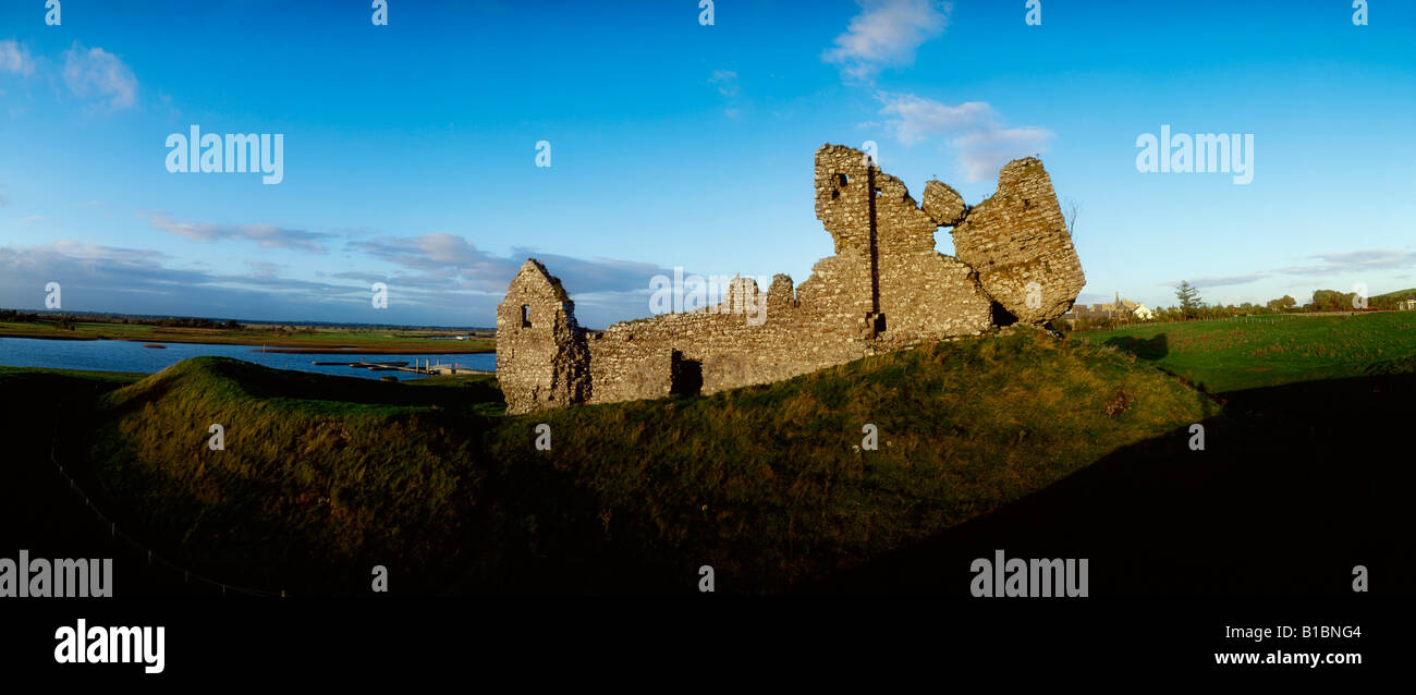 Castello Normanno, Clonmacnoise, Co Offaly, Irlanda Foto Stock