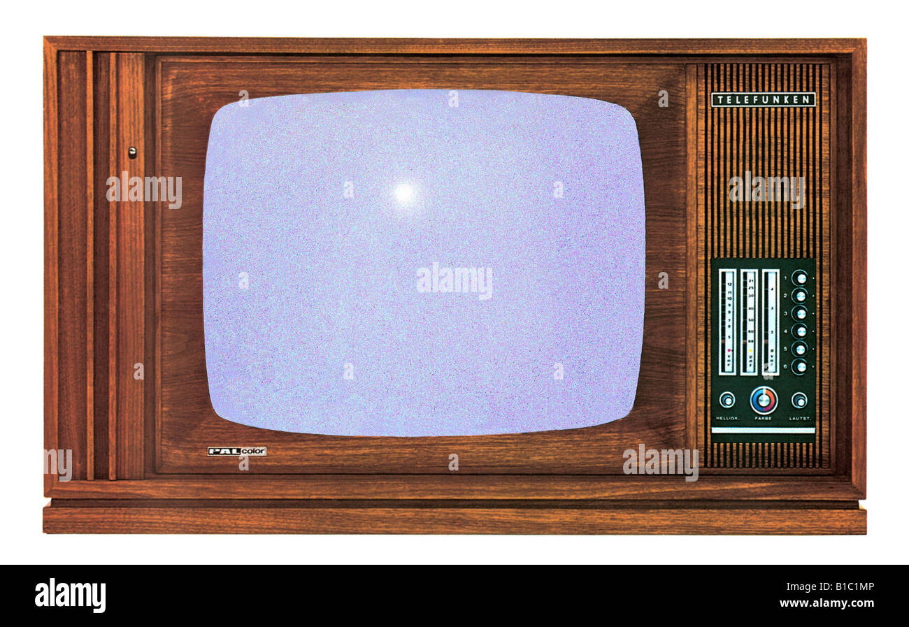 Broadcast, TV, TV, tipo, tipo, tipo Telefunken PALcolor 708, Germania,  1967, storico, storico, tecnologico, tecnica, invenzione, clipping,  diagonale dello schermo 63 cm, custodia in legno, legno, primo televisore a  colori, televisione, Made