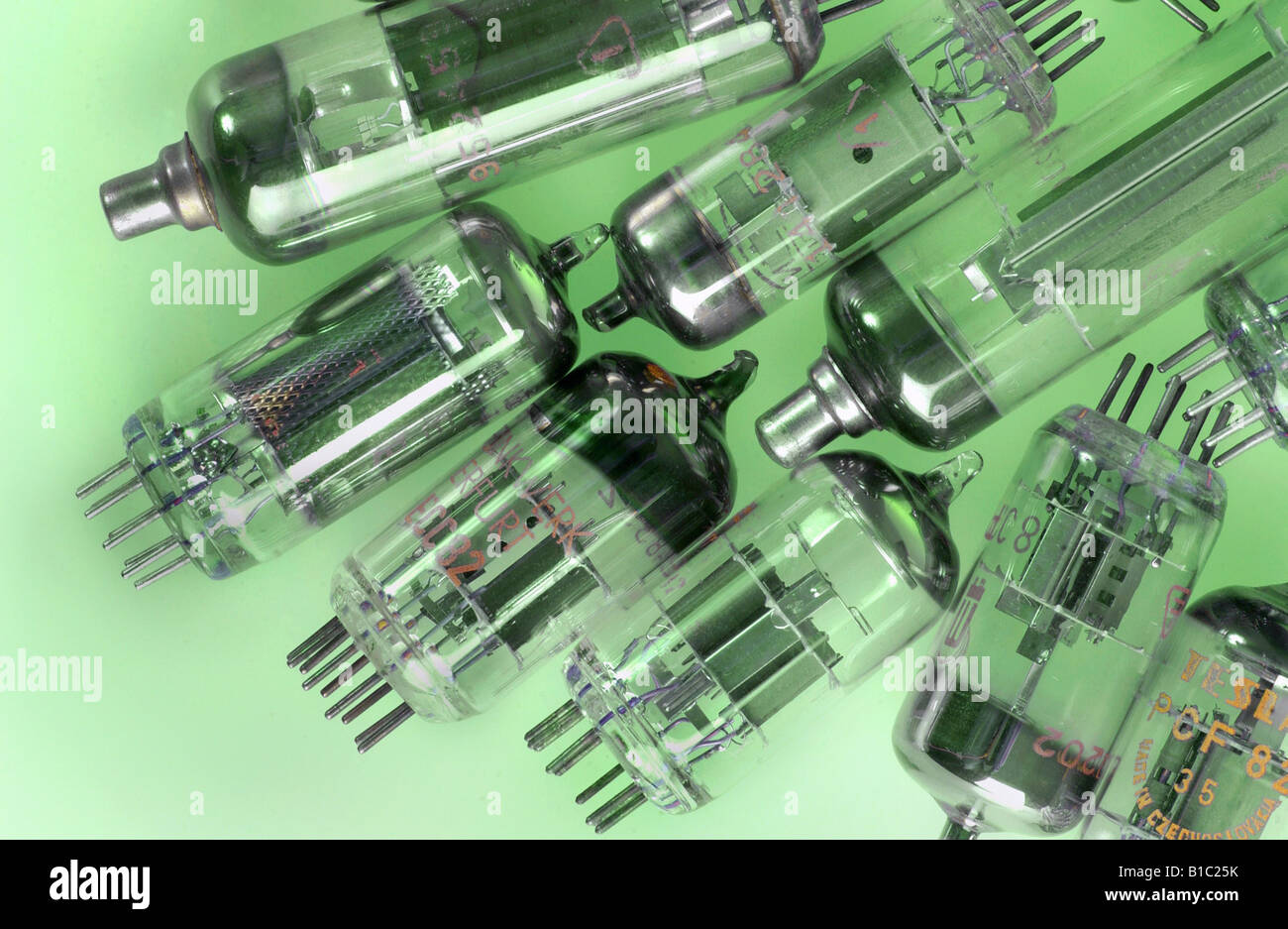 Broadcast / televisione, apparecchiature, tubi Catodici del VEB Funkwerk Erfurt, GDR, circa 1957, Foto Stock