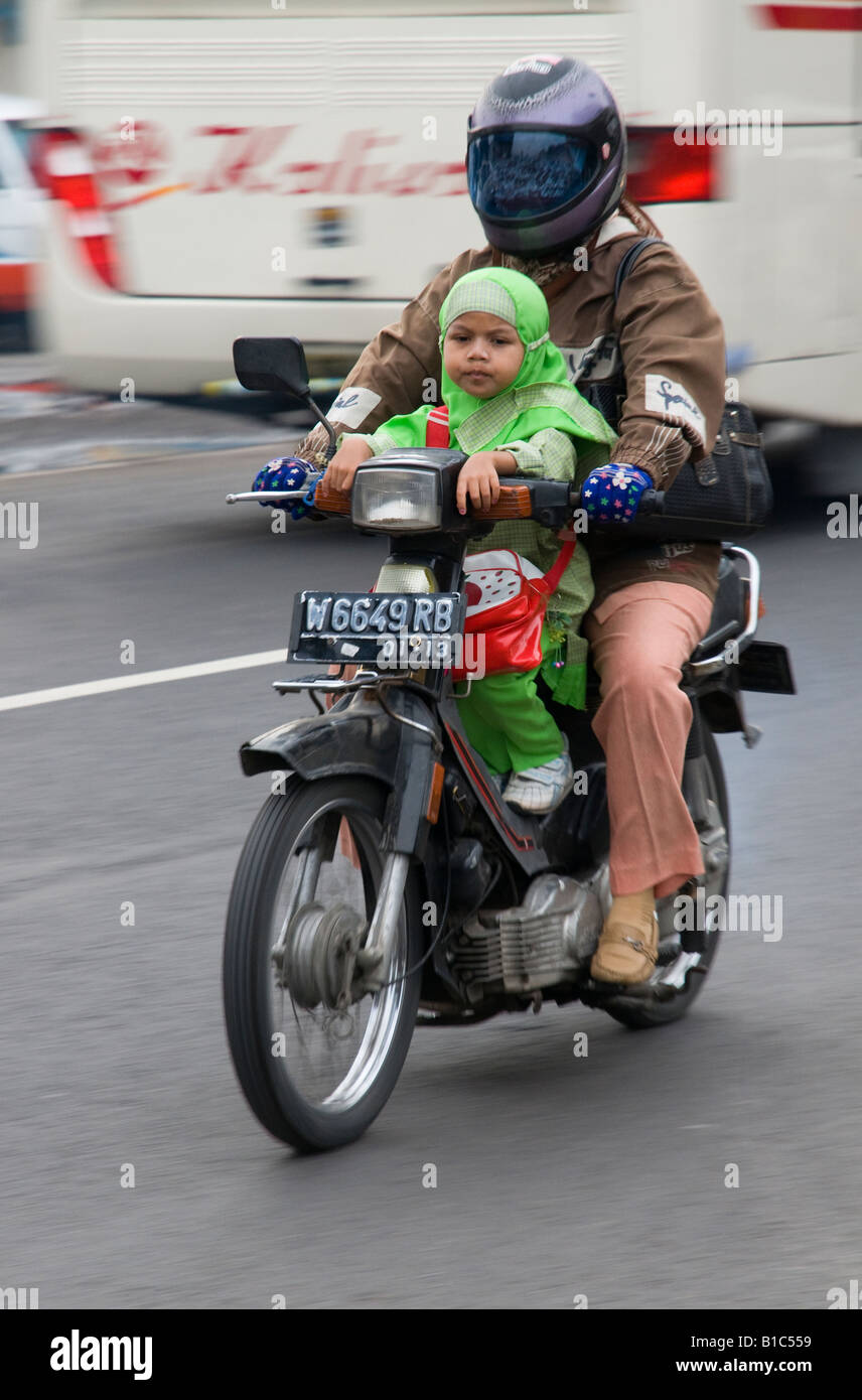 Indonesia isola di Giava Surabaya il trasporto Foto Stock