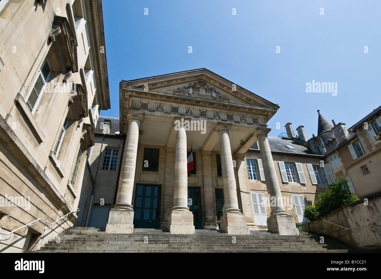 Le Palais de Justice, Poitiers, Vienne, in Francia. Foto Stock