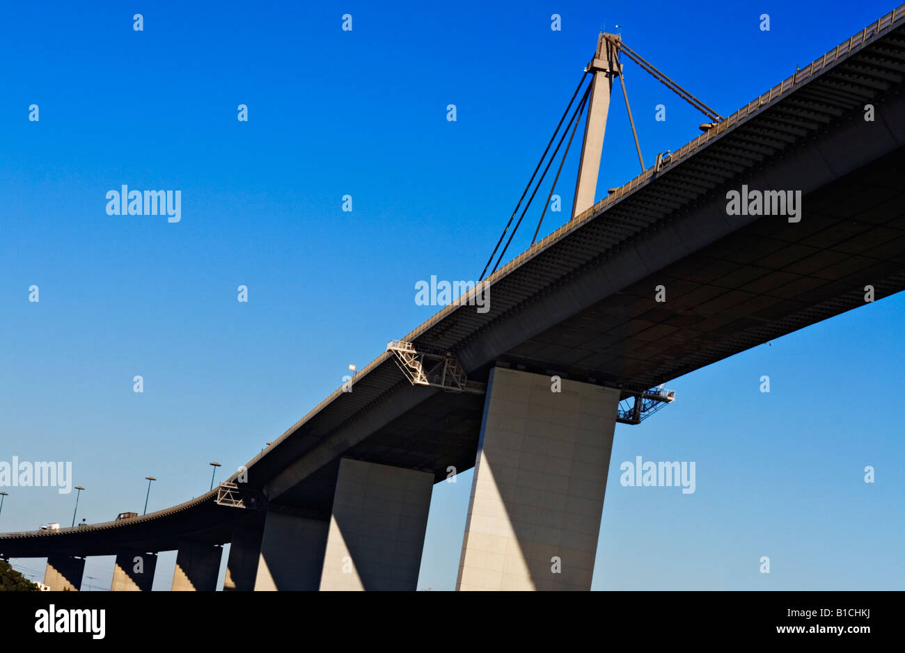 Strutture / Ponti. Una sezione di 'Melbourne s Westgate Bridge' Melbourne. Foto Stock