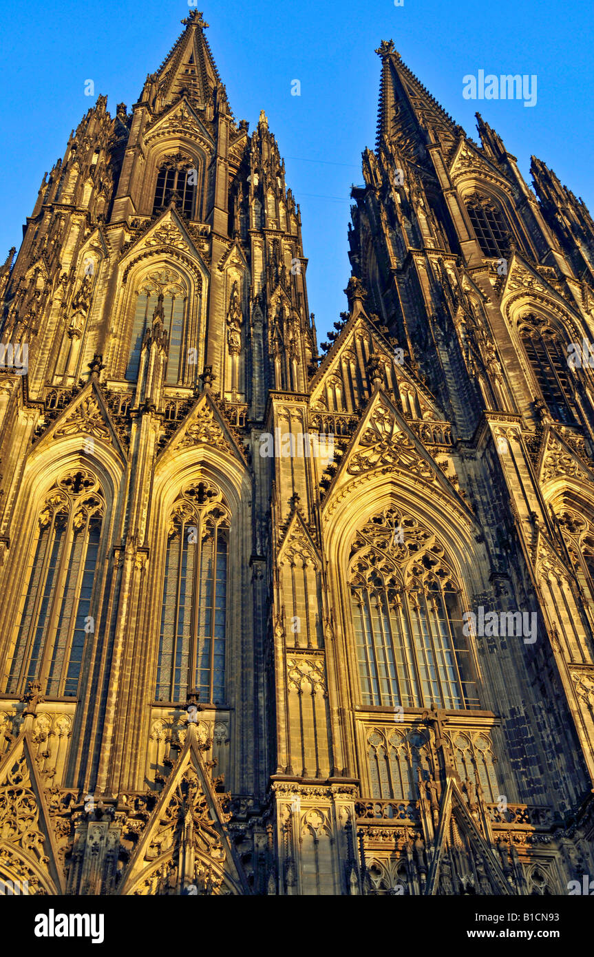 Cattedrale di Colonia portale ovest, in Germania, in Renania settentrionale-Vestfalia, Koeln Foto Stock