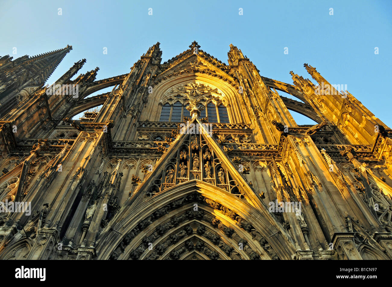 La cattedrale di Colonia del lato sud, in Germania, in Renania settentrionale-Vestfalia, Koeln Foto Stock