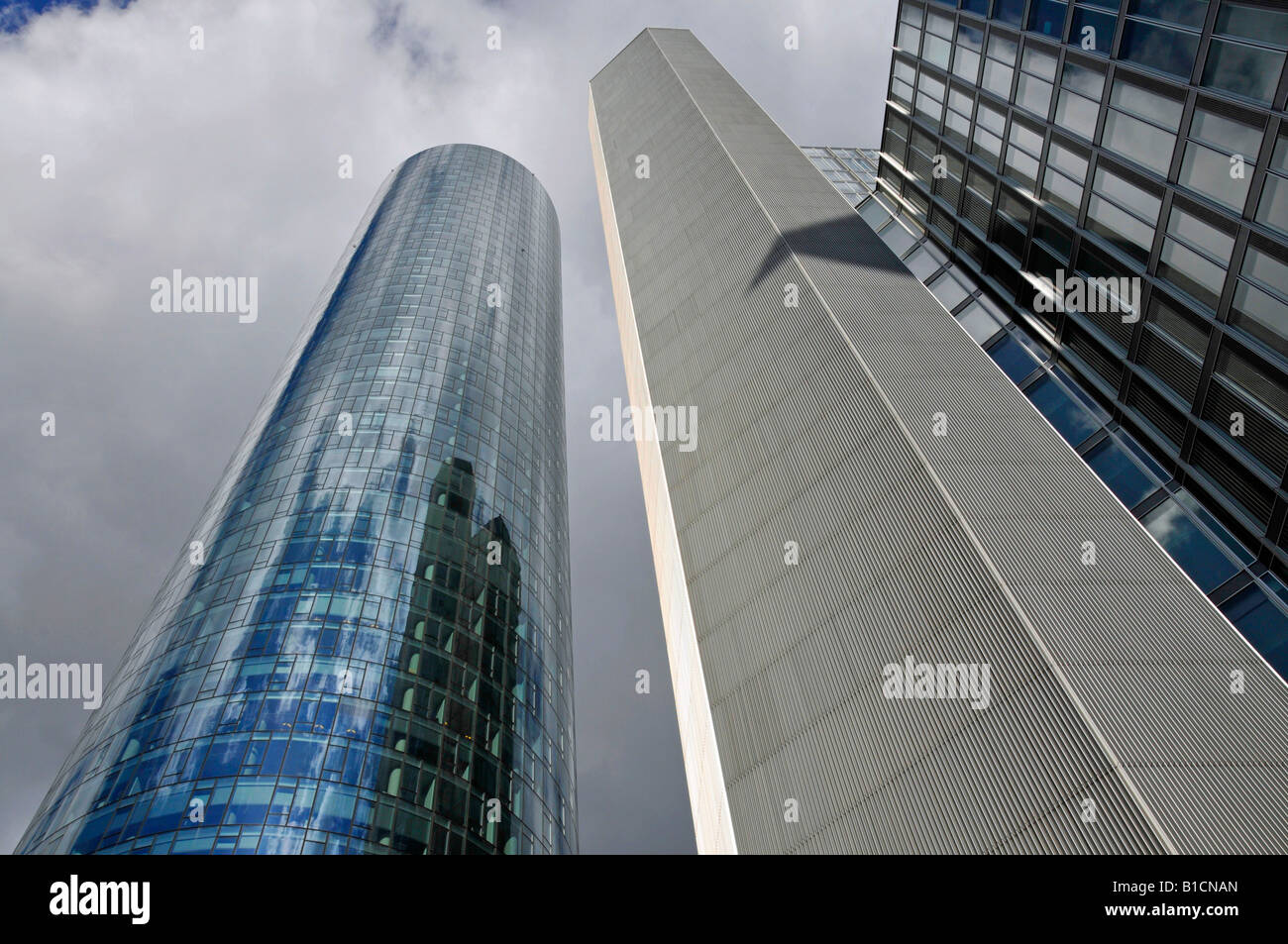 Torre principale, banca di stato dei membri dell'Assia e della Turingia, Germania, Hesse, Francoforte Foto Stock