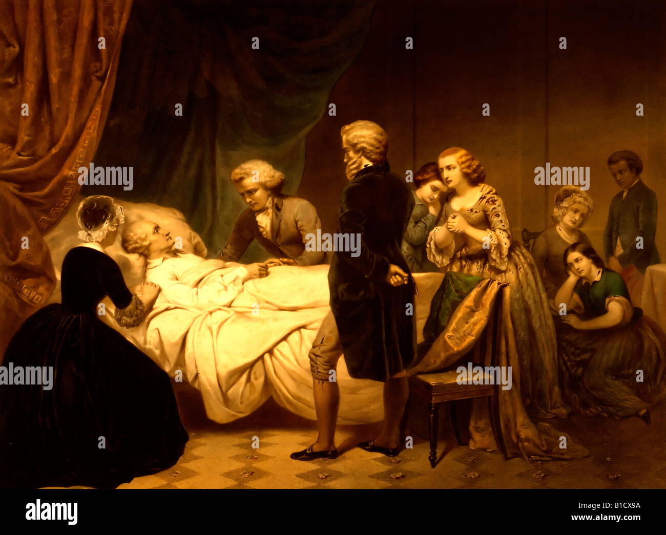 George Washington la morte, 1799 Foto Stock