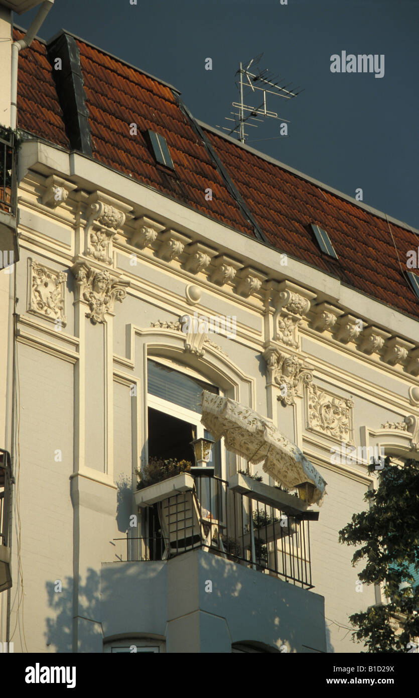 Appartamento storico casa nel distretto di Winterhude ad Amburgo, Germania Foto Stock