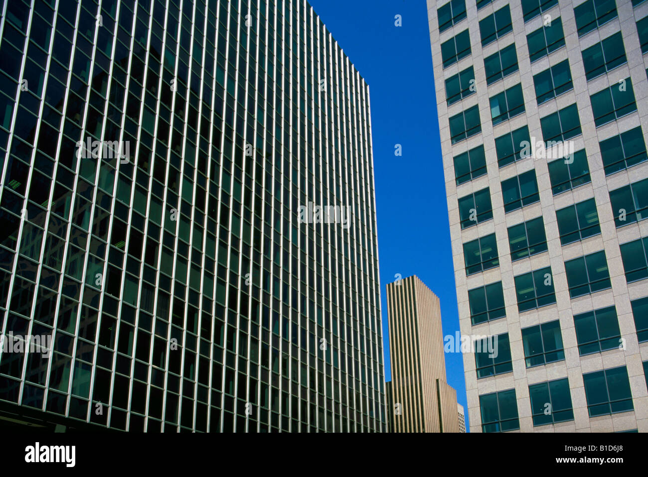 Seattle, nello Stato di Washington, Stati Uniti d'America - Elevato aumento edifici per uffici, centro città Highrises Foto Stock