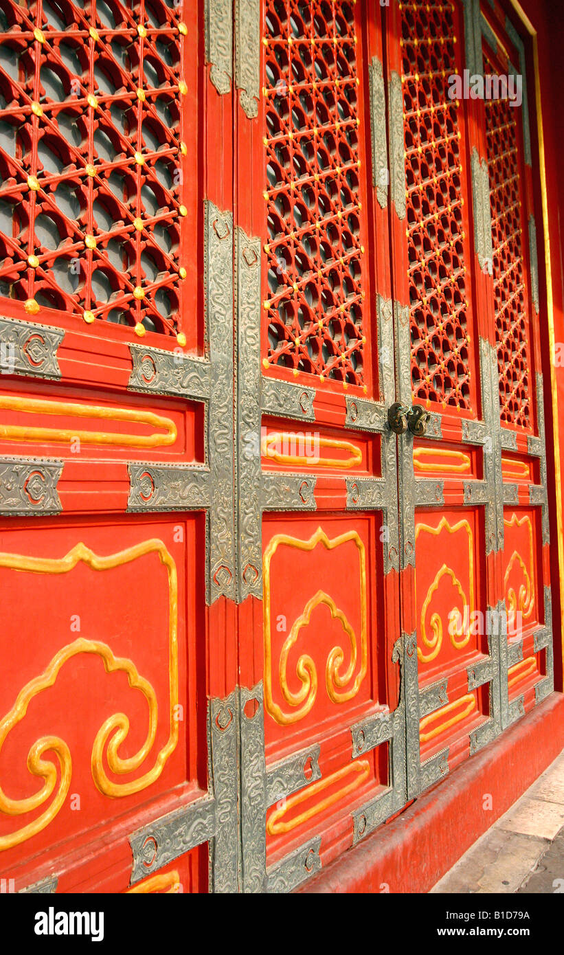 Cina Pechino tradizionale tour di viaggio air polusion città capitale di sabbia di antiquariato cinese storia antica Città Proibita mu Foto Stock