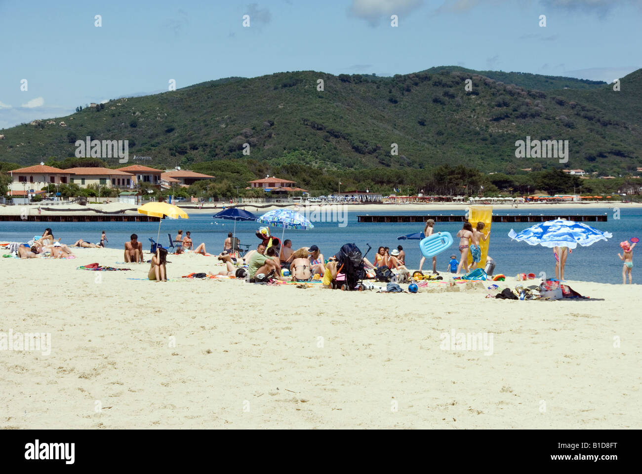 Marina di Campo Isola d'Elba, Toscana Italia Foto Stock