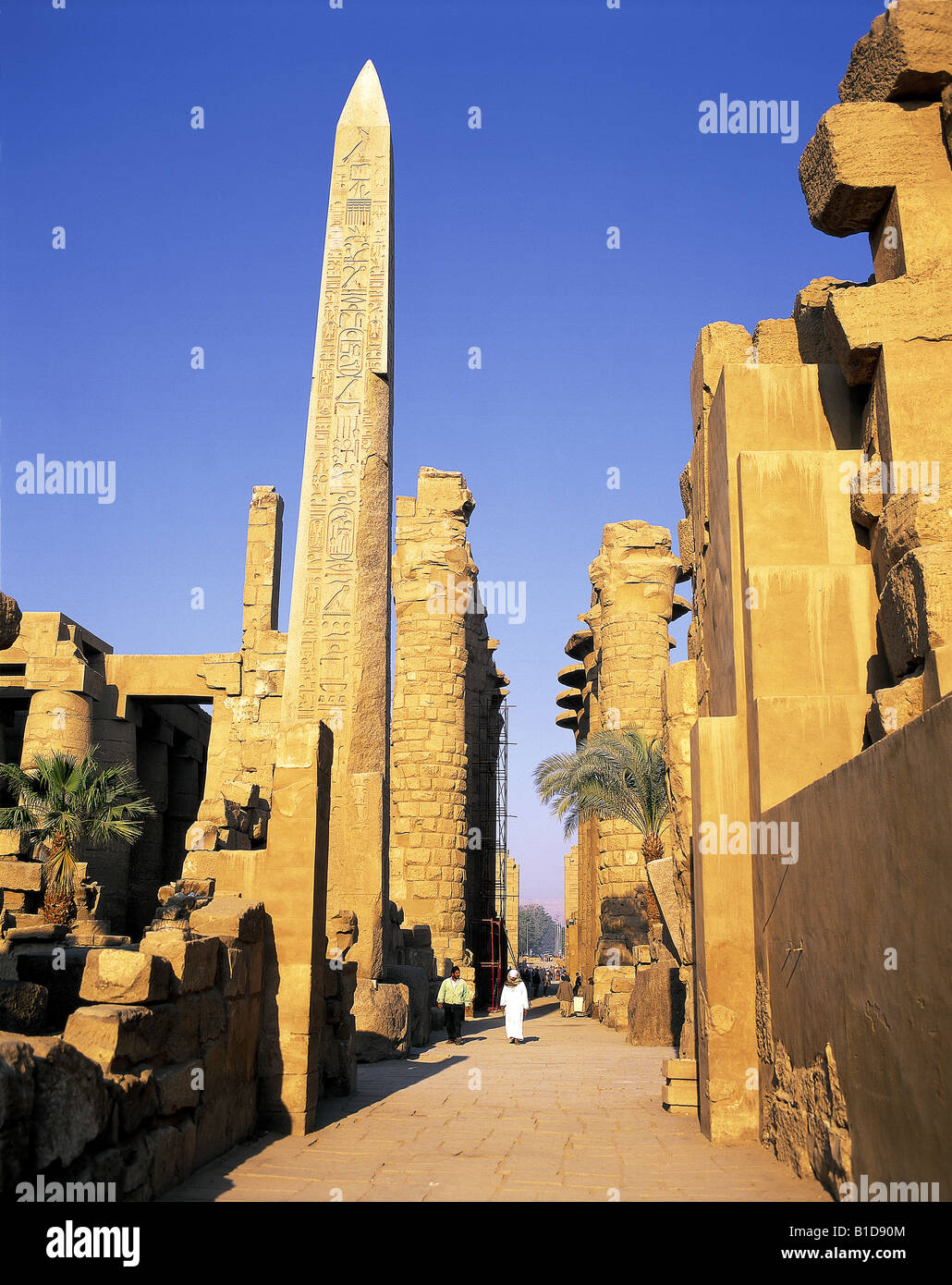 Tempio di Amon a Karnak Egitto Foto Stock