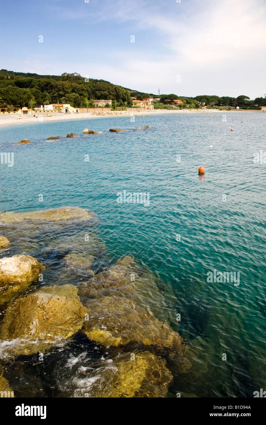 Cavo spiaggia Isola d'Elba (Isola d'Elba), Toscana Italia Foto Stock