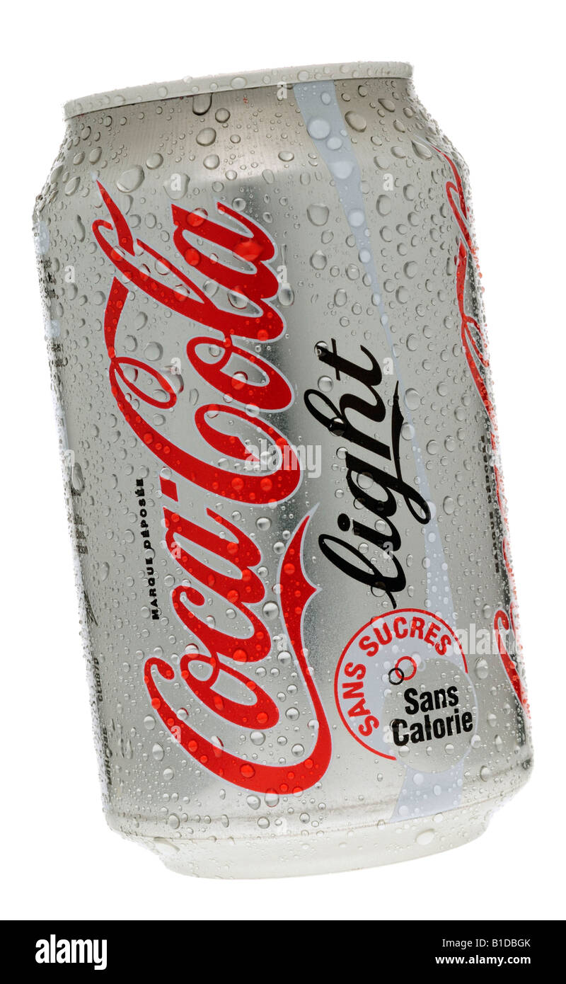 Lattina di Coca-Cola Light Foto Stock