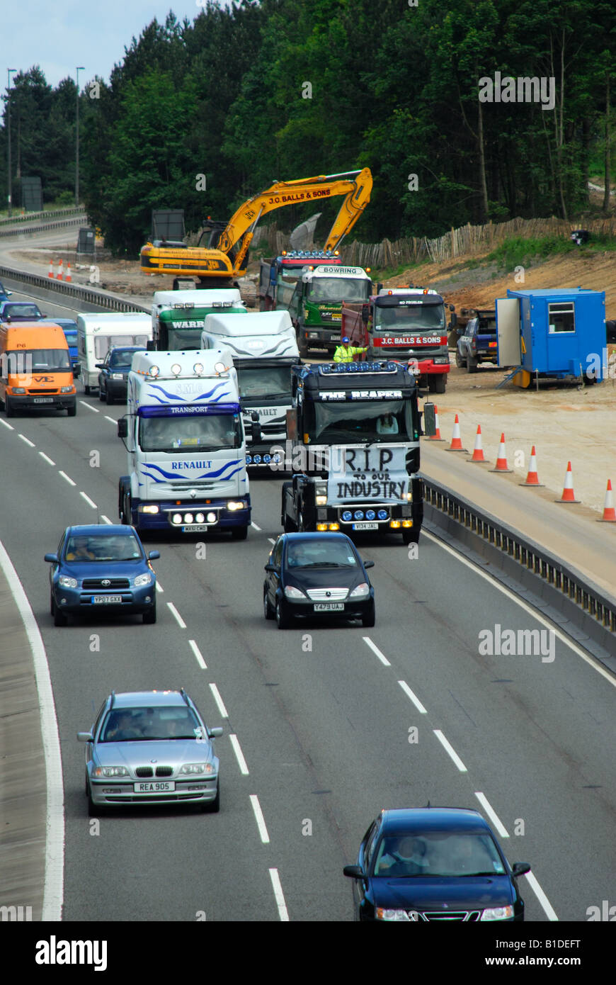 Hgv contestatori del combustibile m1 . Foto Stock