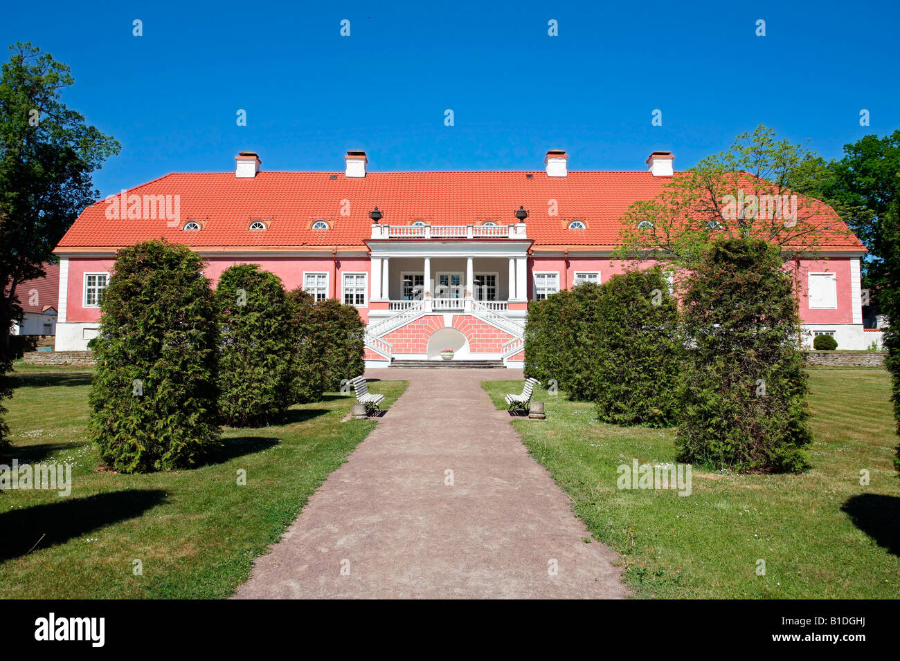 Estonia: Sagadi Manor House e Giardini Foto Stock