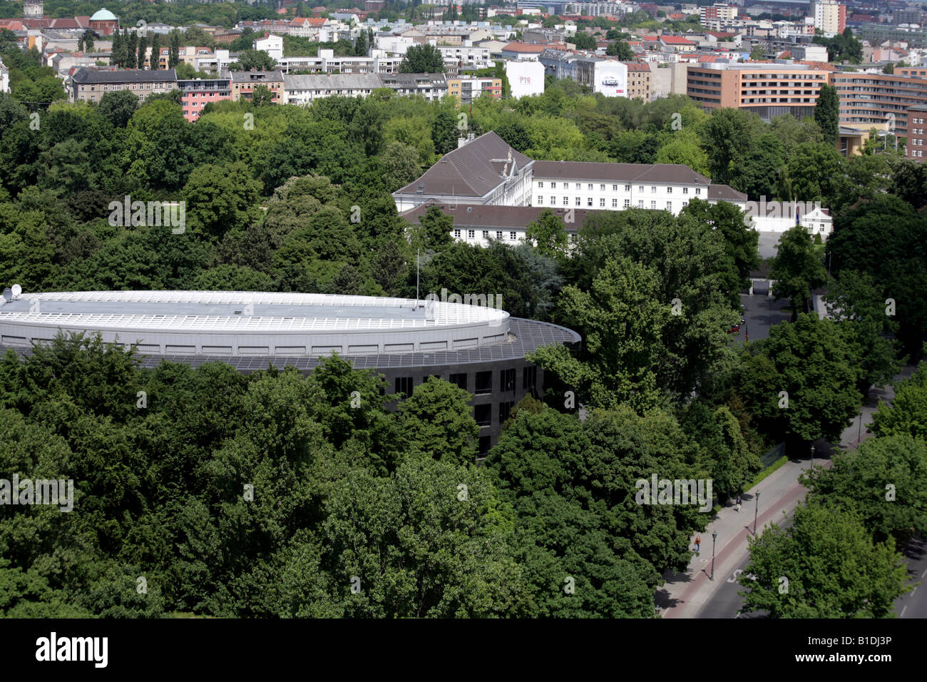 Schloss Bellevue, la residenza ufficiale del Presidente Federale Tiergarten di Berlino Foto Stock