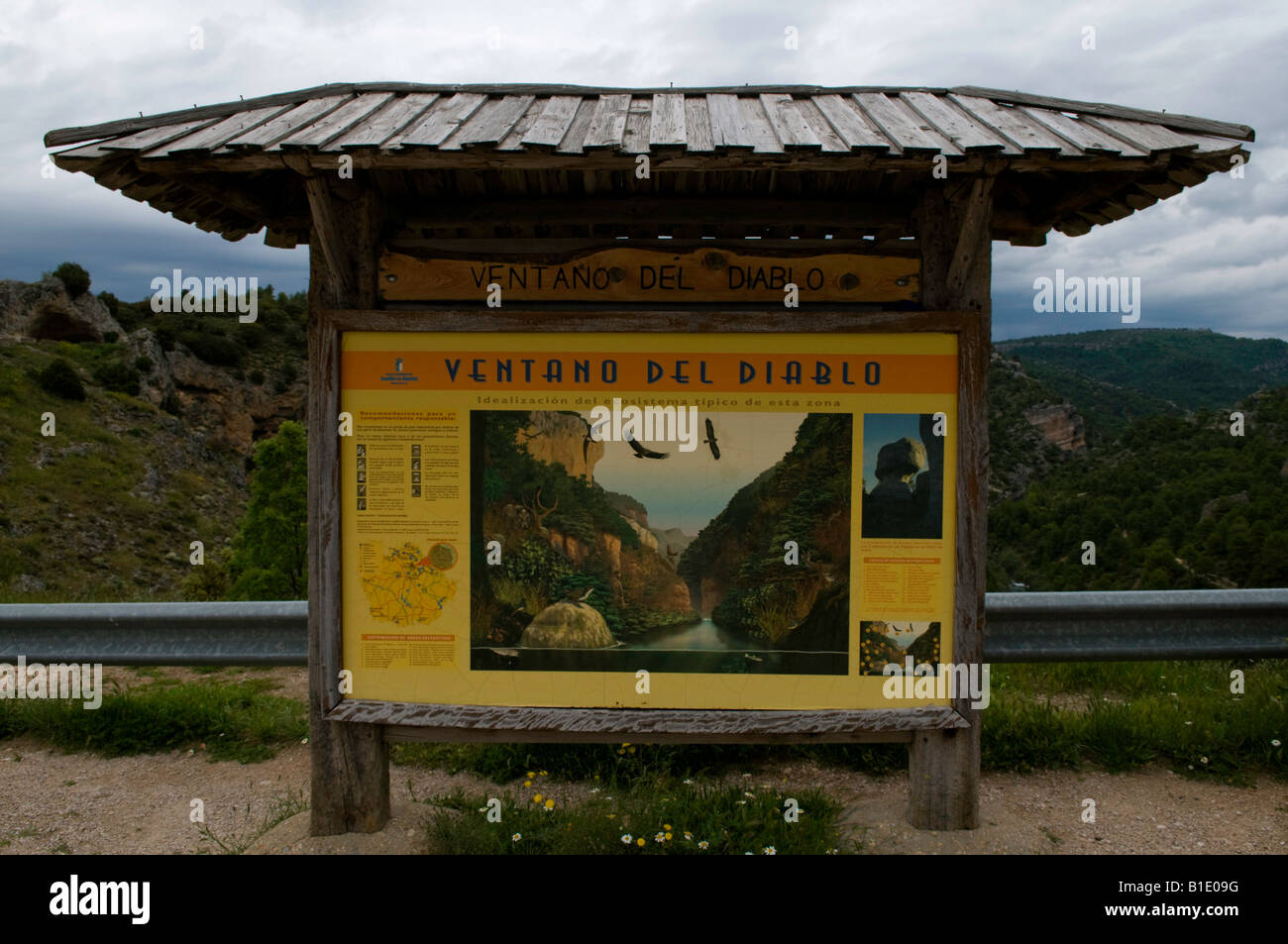 Ventano del Diablo, Spagna. Foto Stock