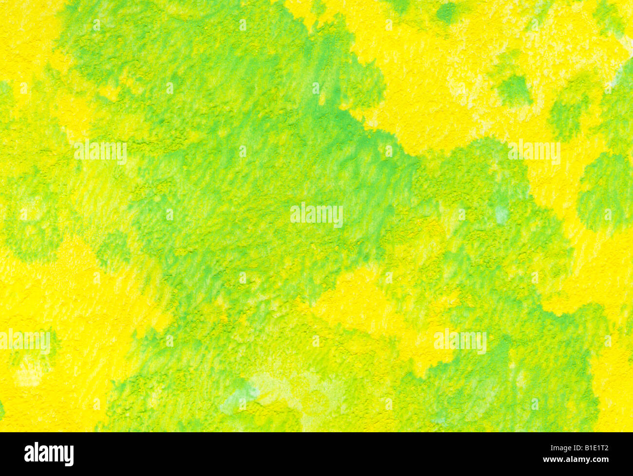 Giallo verde acquerello sfondo di lavaggio Foto Stock