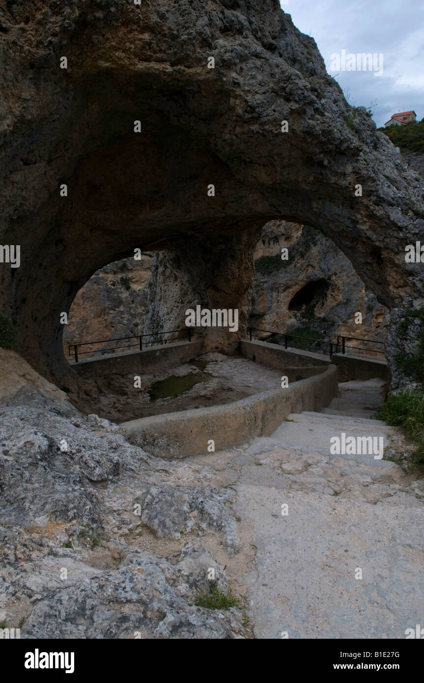 Ventano del Diablo, Spagna. Foto Stock