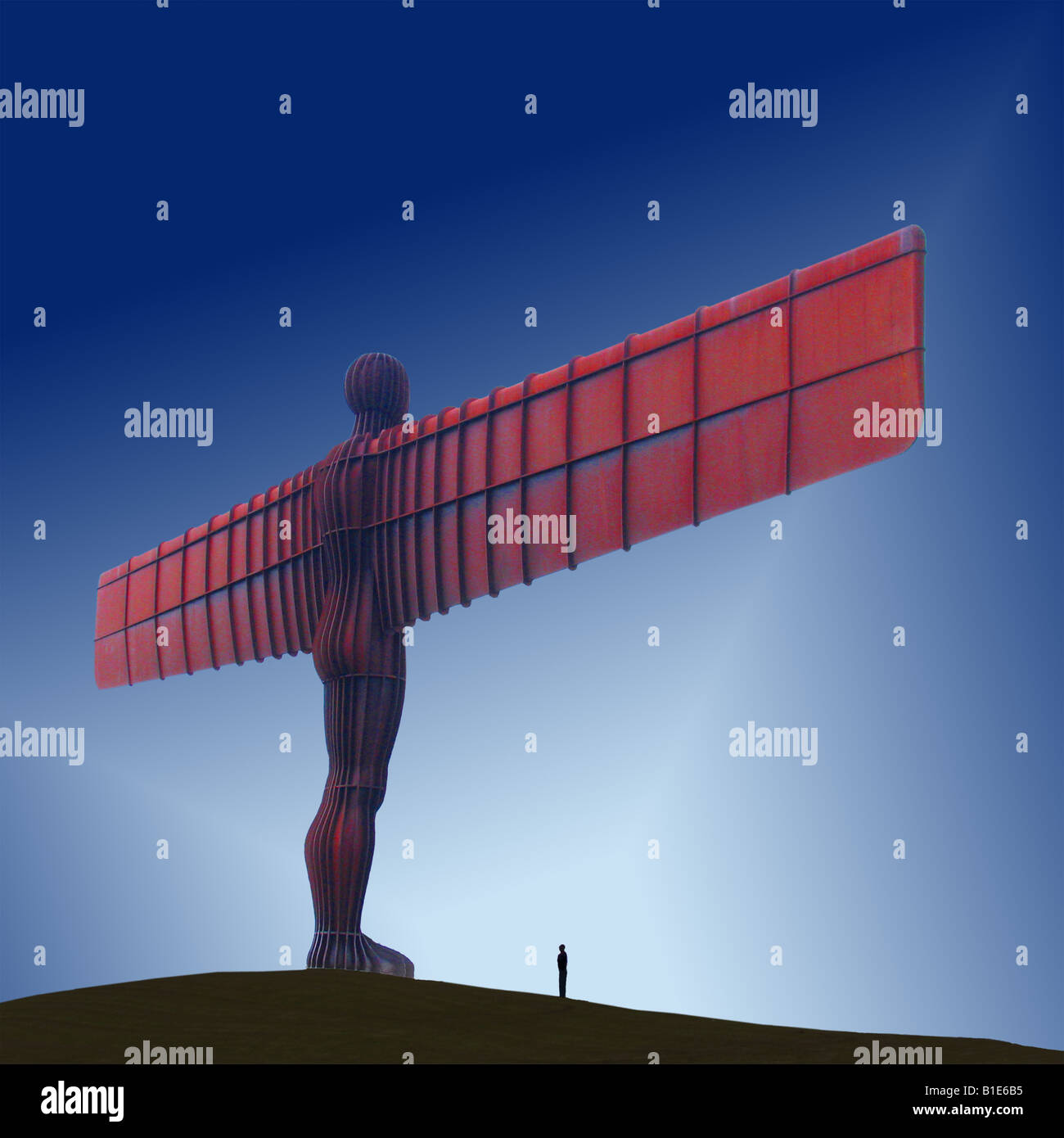 Angelo della statua del Nord, Gateshead Foto Stock