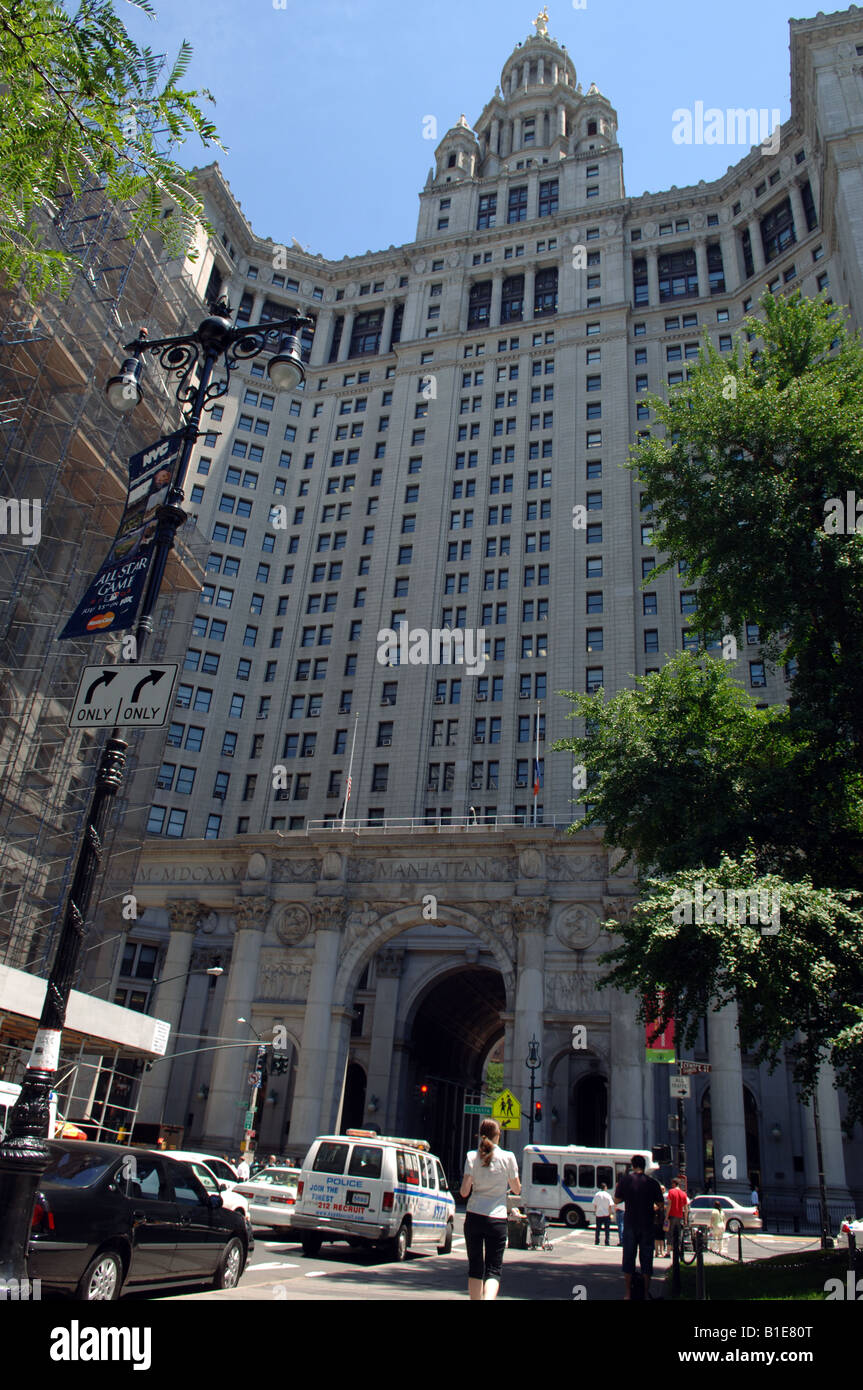 New York City palazzo comunale in Manhattan inferiore Foto Stock
