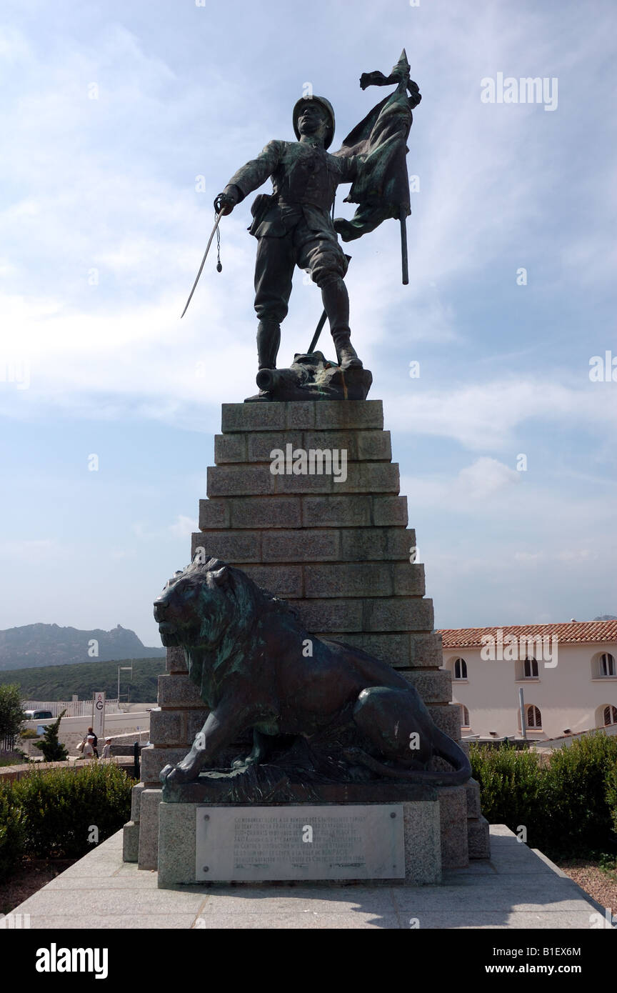 Legione Straniera francese memorial a Bonifacio, Corsica, Francia Foto Stock