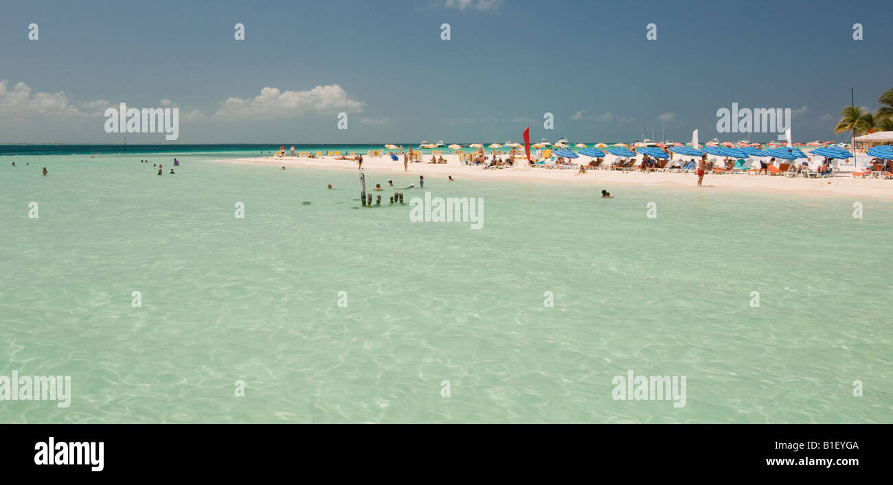 Sulla spiaggia di La Isla Mujeras Isola delle donne Messico Foto Stock